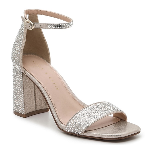KELLY & KATIE Caital Sandal Light Gold Rhinestones 8.5 - Picture 2 of 11